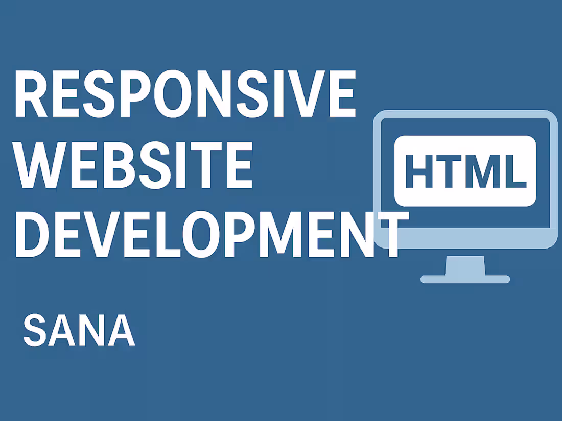 Cover image for Build a responsive website use HTML,CSS and JavaScript.