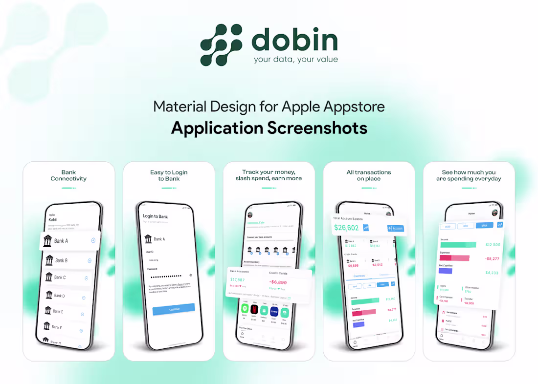 Cover image for Fintech | Mobile Expense Tracker & Rewards App UI UX Design 