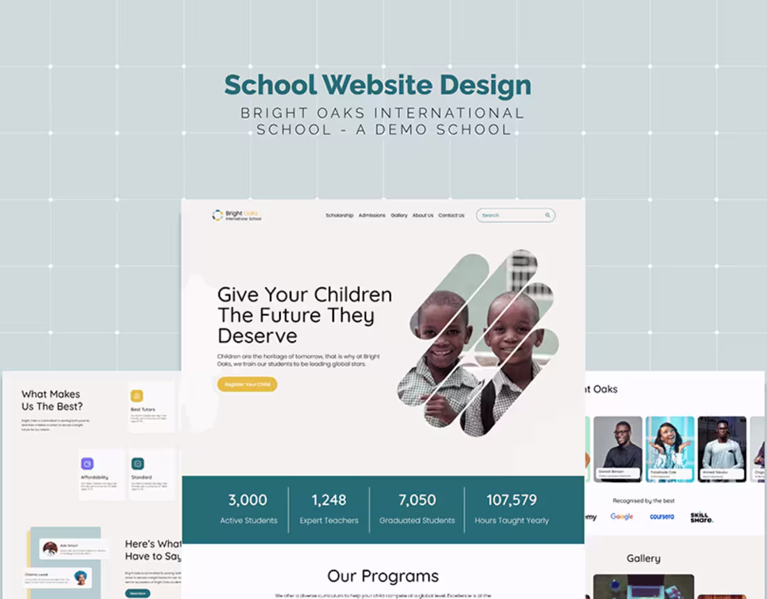 Cover image for User-Friendly School Website Interface Design