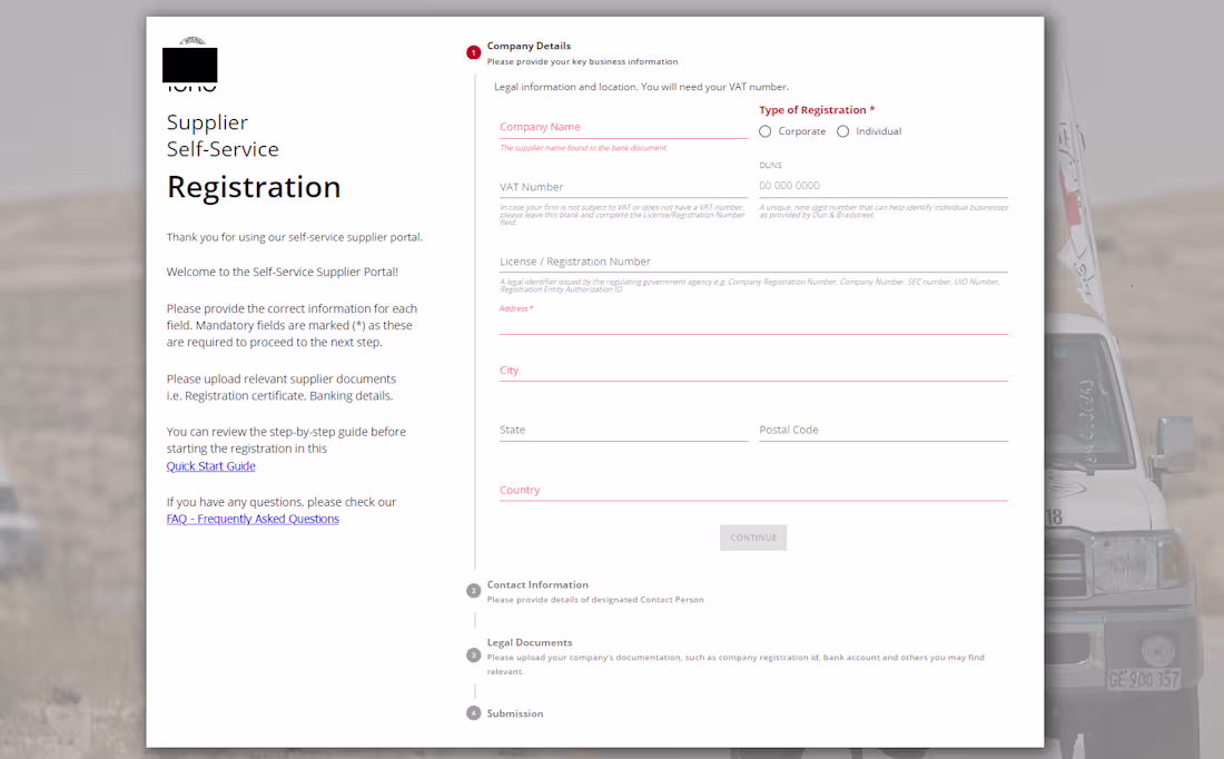 Cover image for Supplier Portal Project