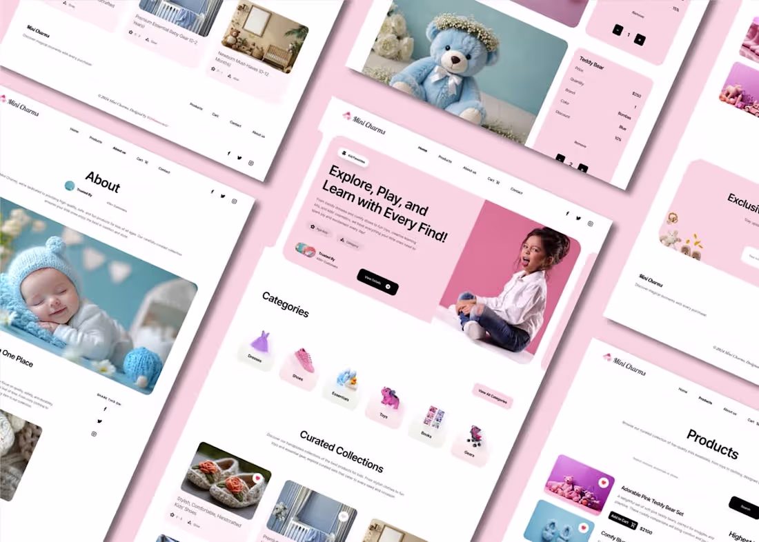 Cover image for Mini Charms | UI/UX Design