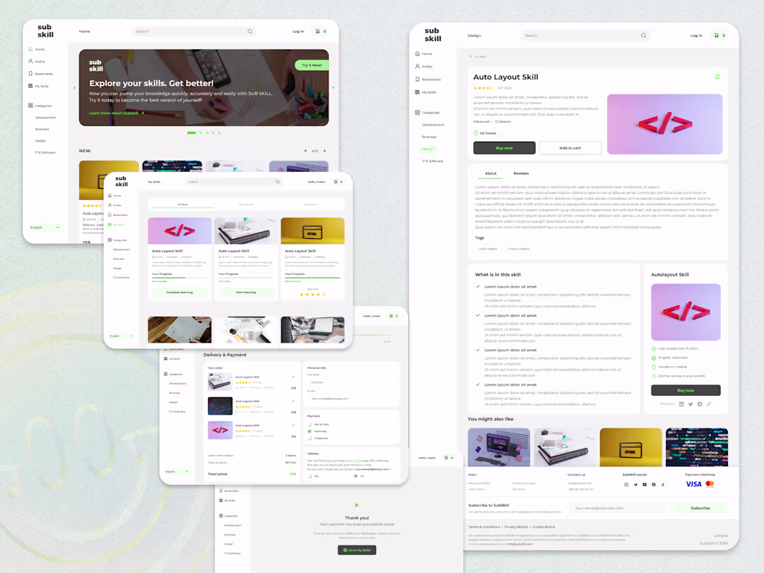 Cover image for Sub Skills is an e-commerce