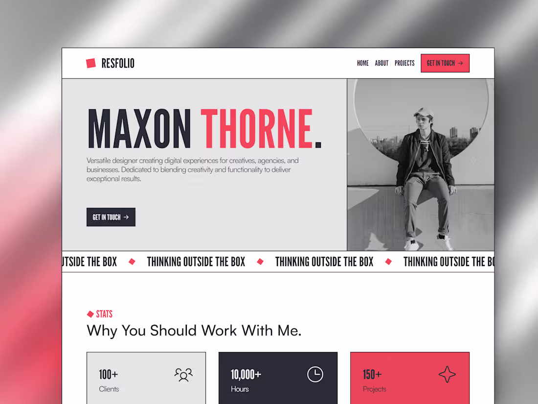 Cover image for Resfolio - Portfolio for Designers