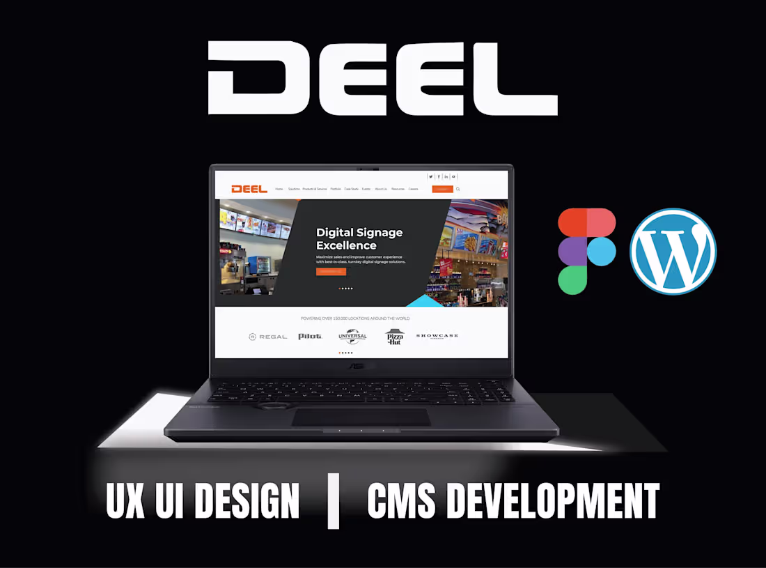 Cover image for Digital Signage Company Website UI/UX Design & CMS Development