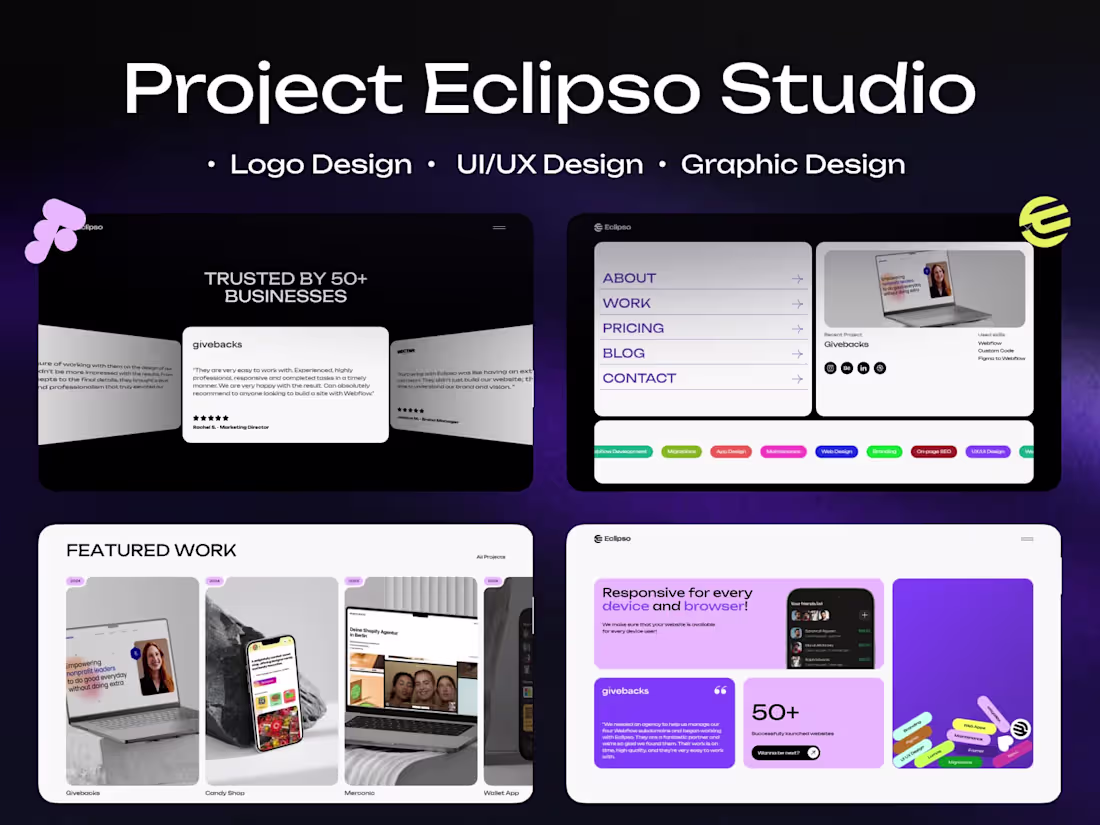 Cover image for Full Branding Design for Eclipso Studio Agency