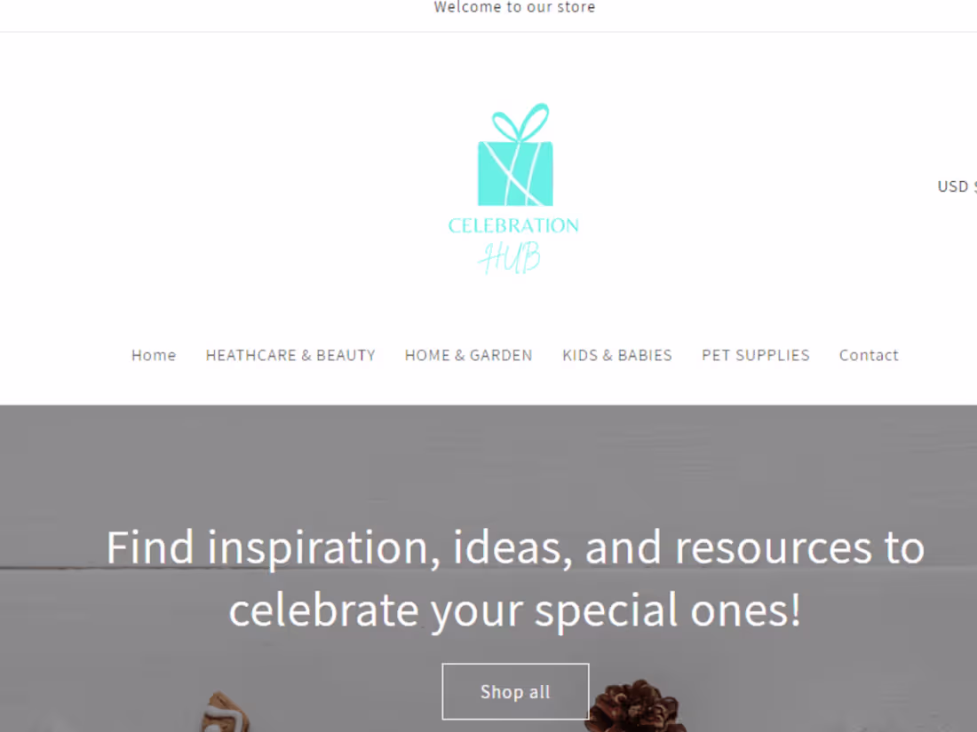Cover image for Celebration hub | Ecommerce Store| WordPress Website