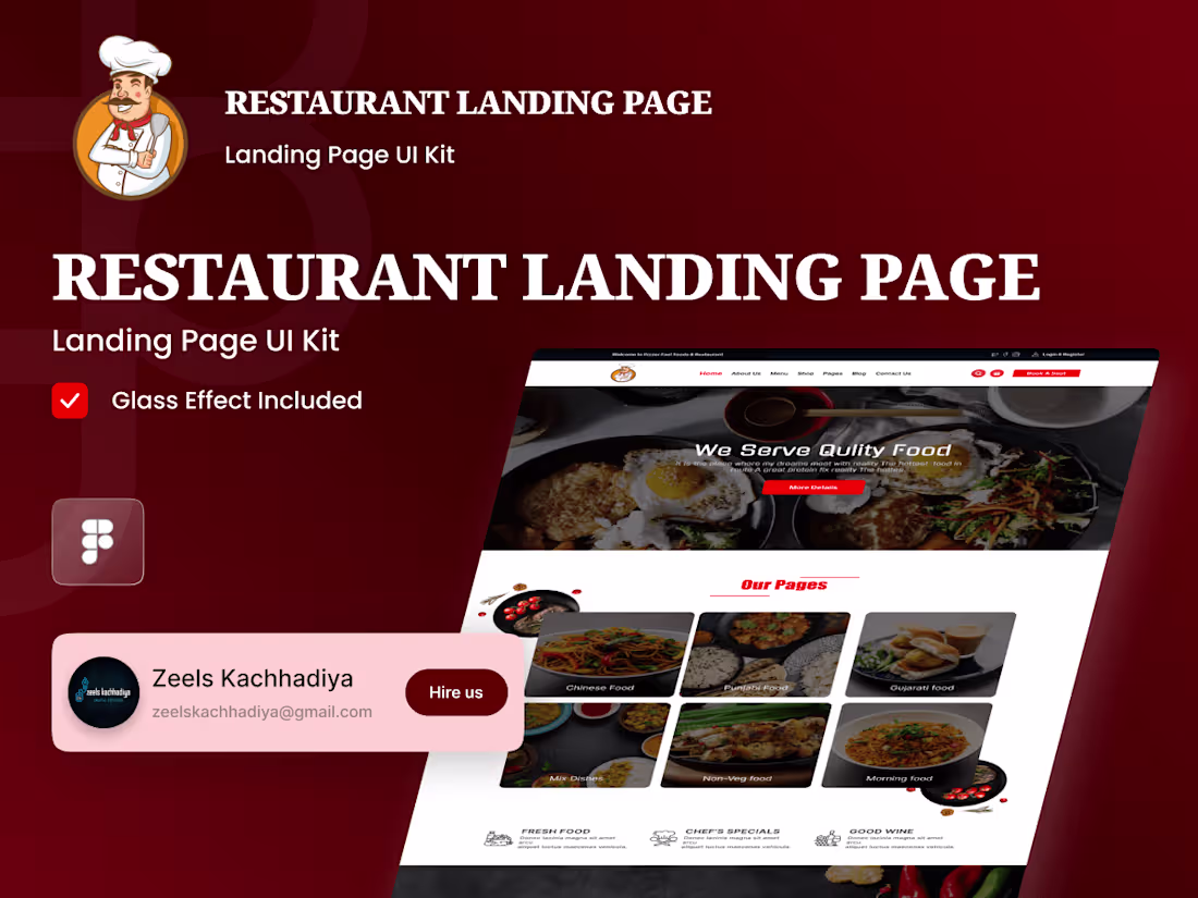 Cover image for Restaurant Landing Page Design