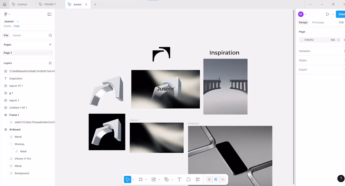 Cover image for Guys ! Artboard - Visual identity :) Share me ideas " jusoor...