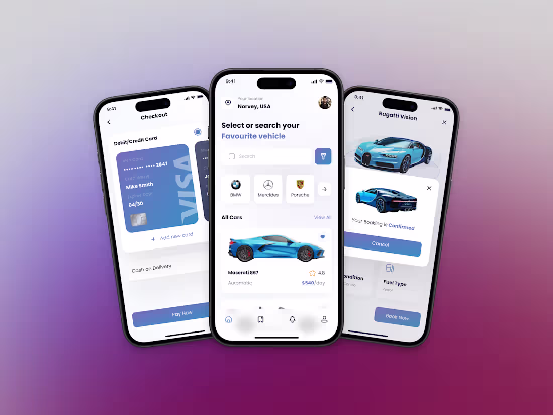 Cover image for Cruizo Car Rental App UI/UX Design