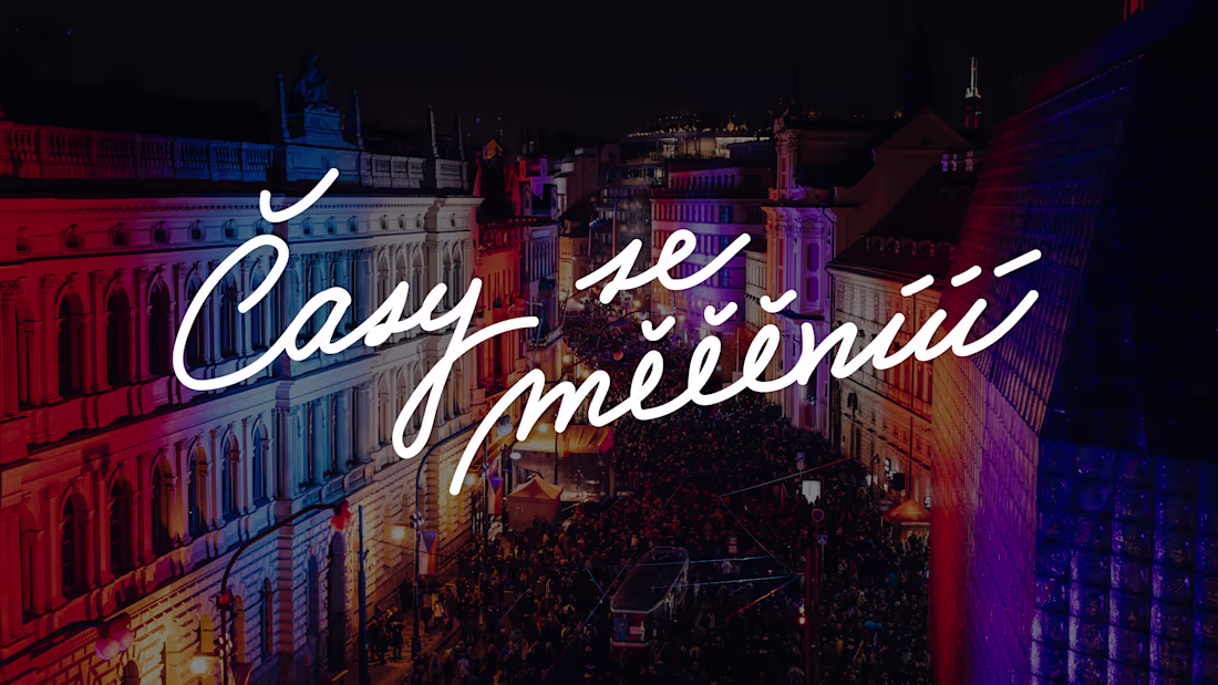 Cover image for Brand identity of a grand celebration of democracy in Prague 