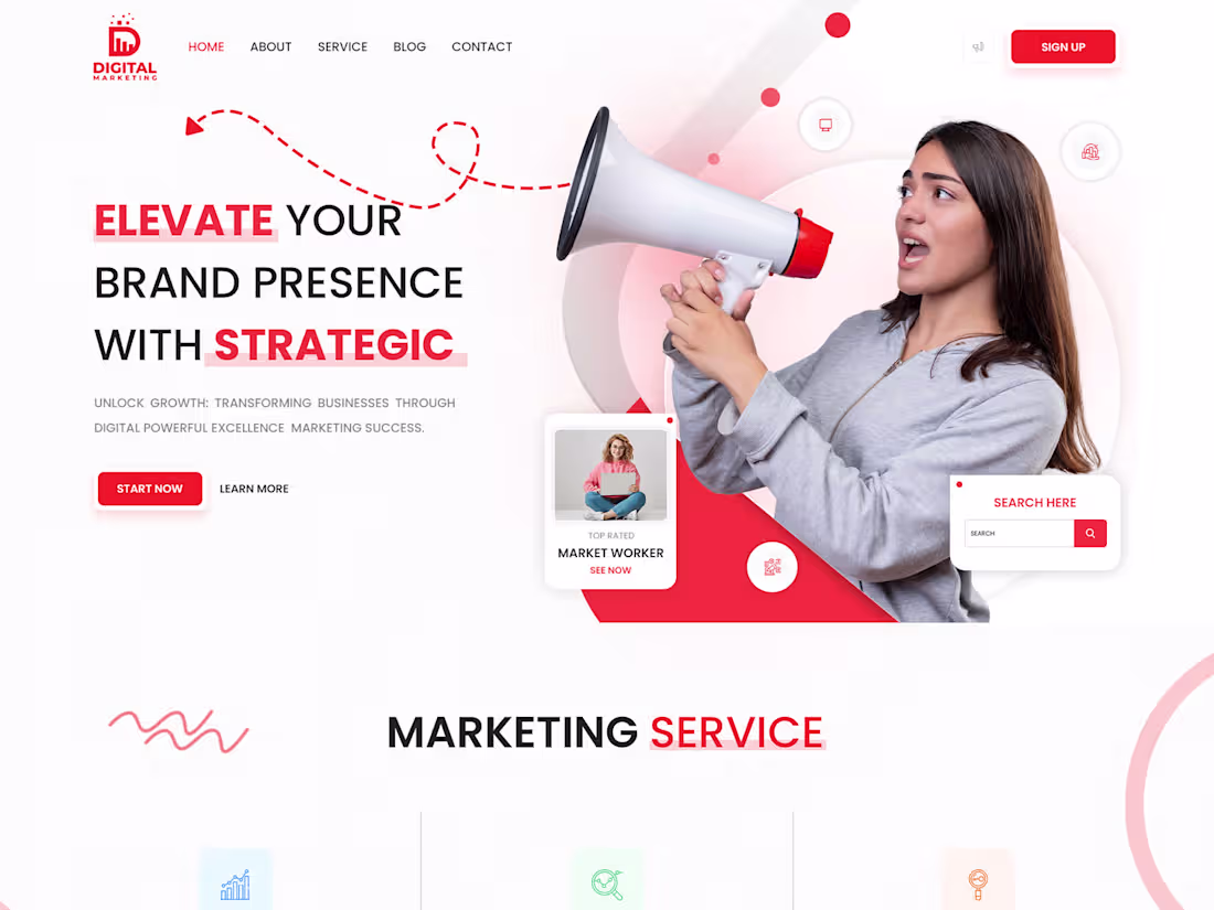 Cover image for Landing page design