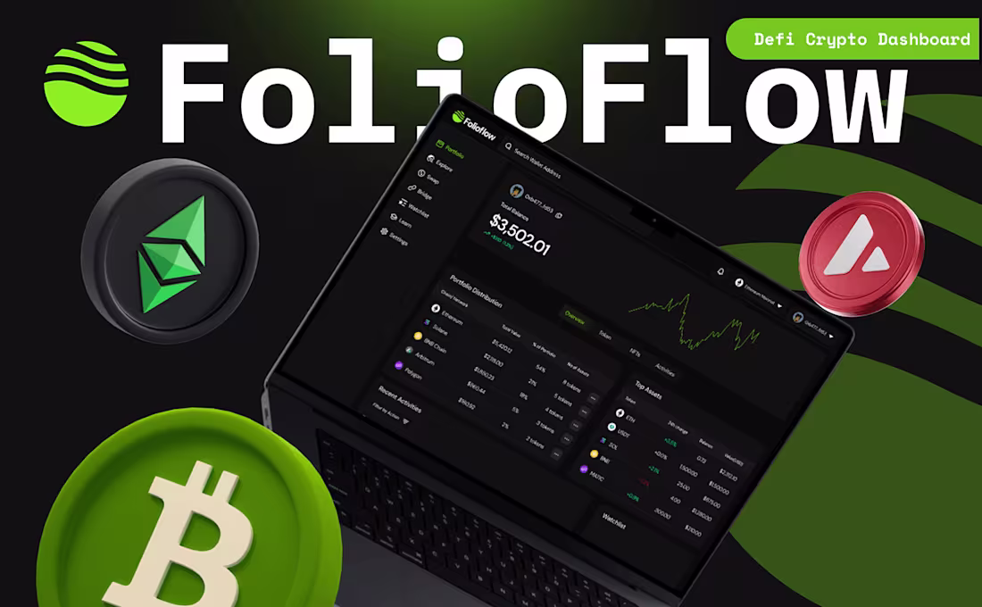 Cover image for FoflioFlow - A Crypto Defi Dashboard