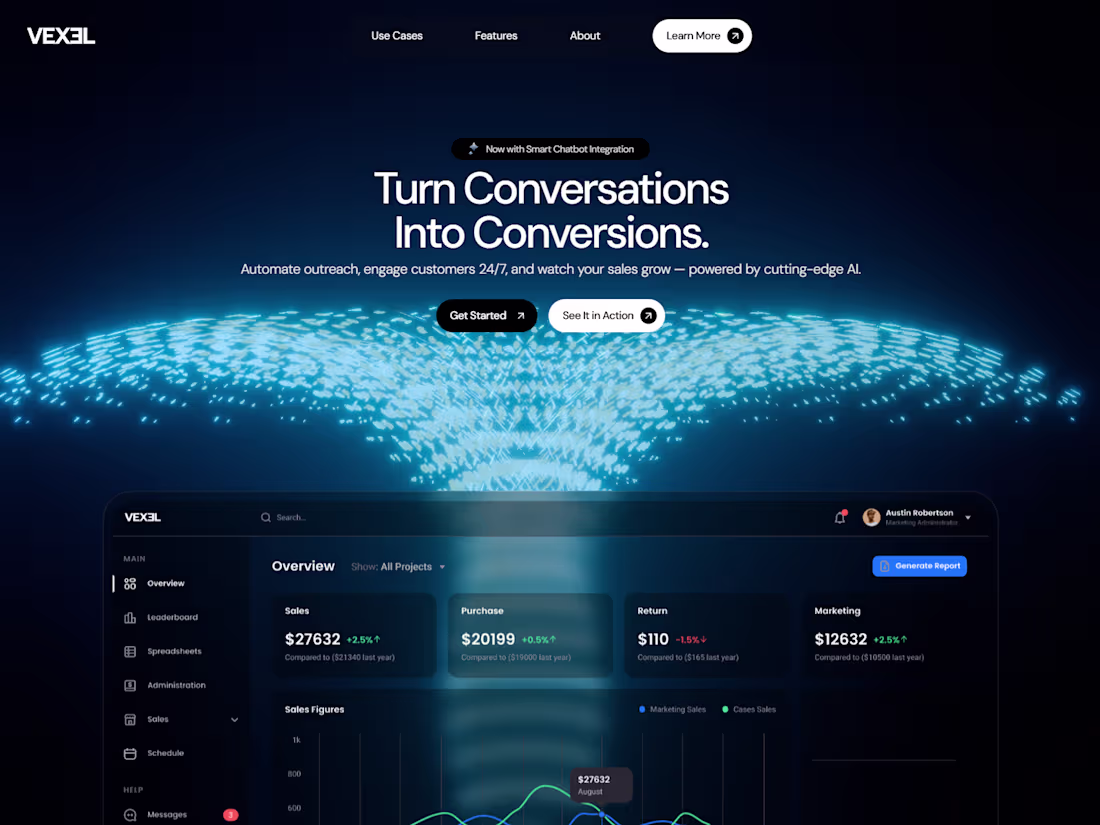 Cover image for Vexel AI – A Spatially Immersive 3D Intelligence Interface