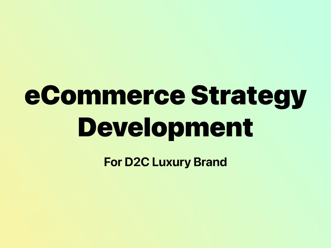 Cover image for eCommerce Strategy, Audit & Research for Luxury Gourmet Brand 