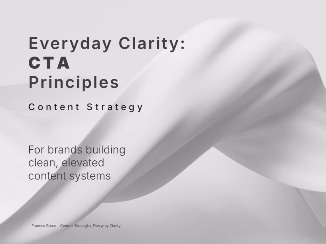 Cover image for Three Everyday Clarity principles that