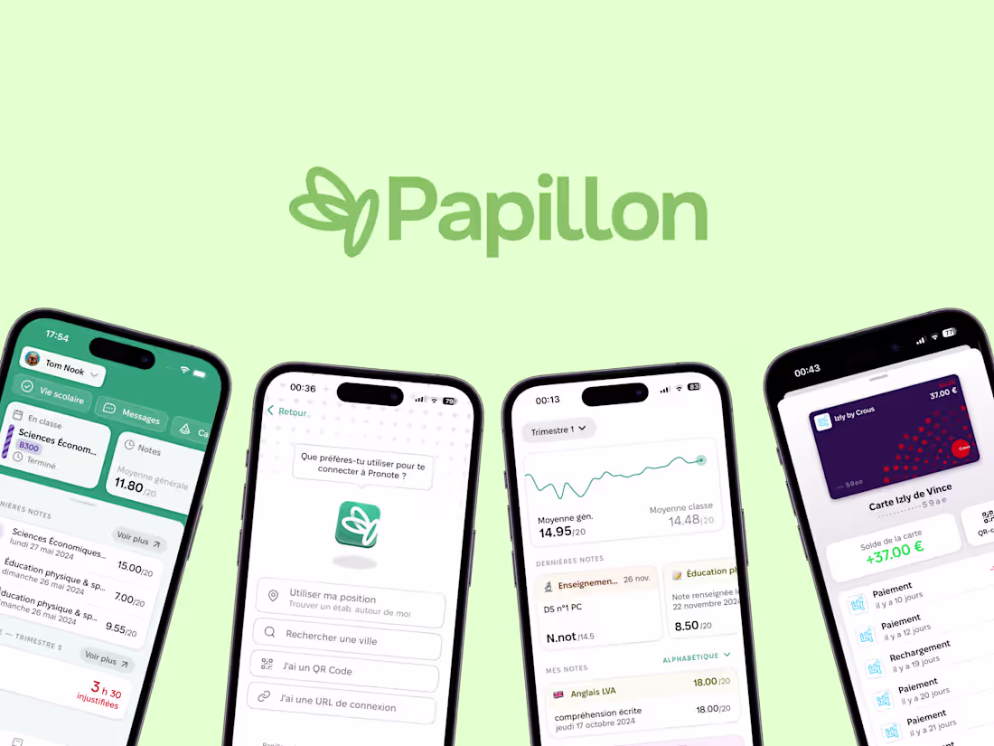 Cover image for Designing Papillon : turning Pronote pain into delight