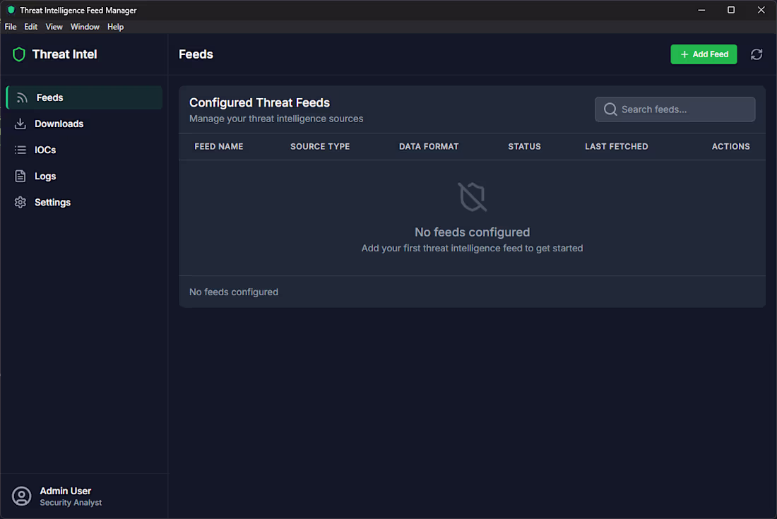Cover image for Threat Intelligence Feed Manager Development
