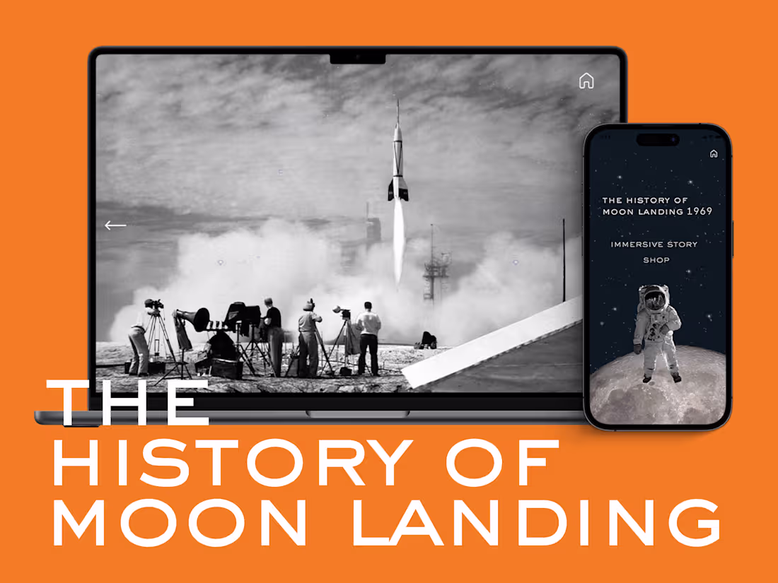 Cover image for Moon Landing Web Design