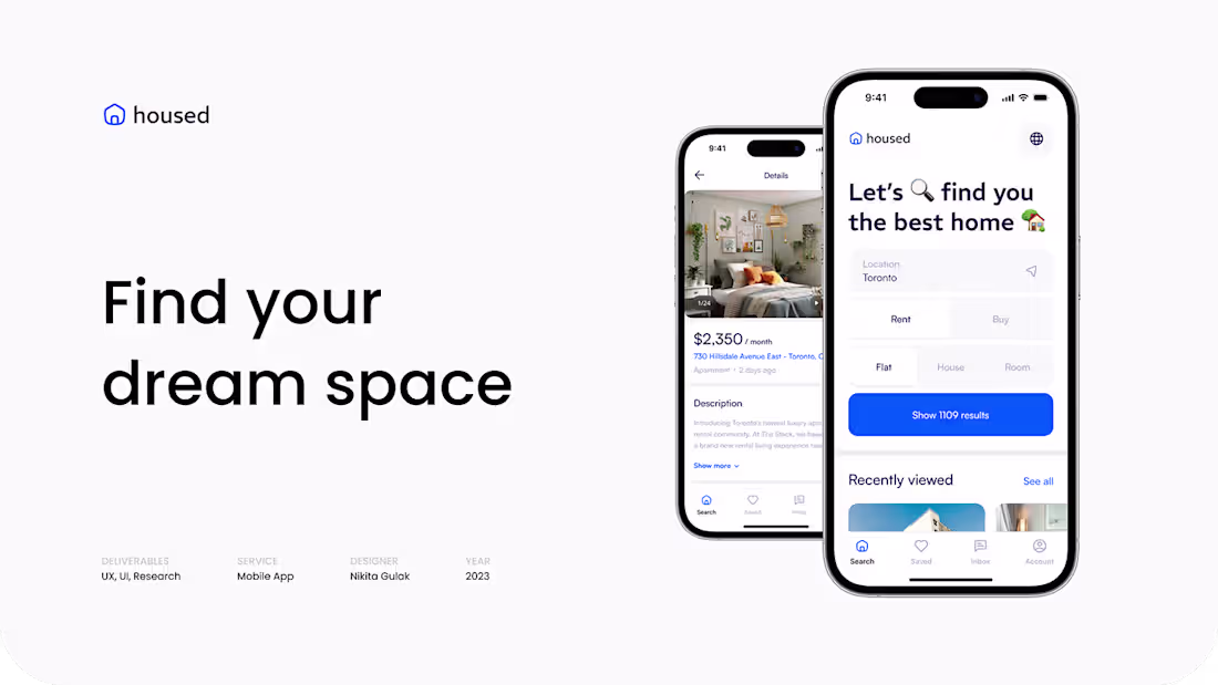 Cover image for Housed - Real Estate Search App
