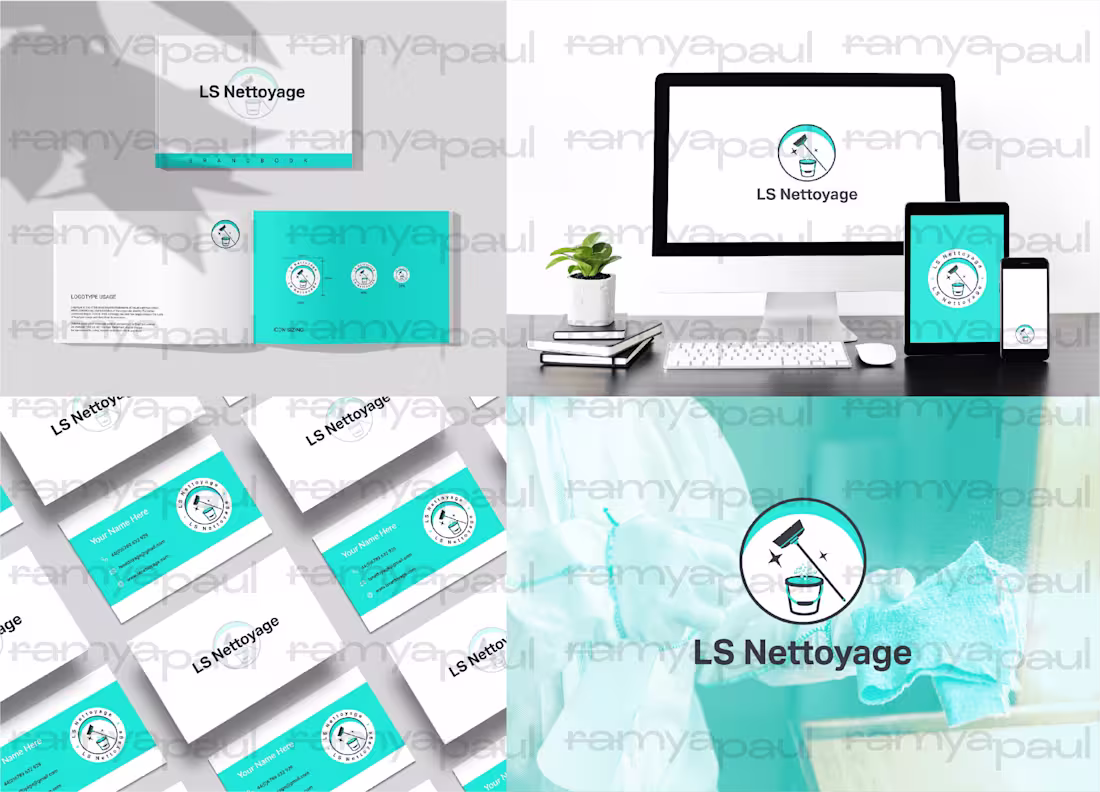 Cover image for Brand identity for LS NETTOYAGE