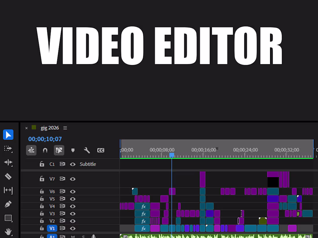 Cover image for Professional video editing & Content creation