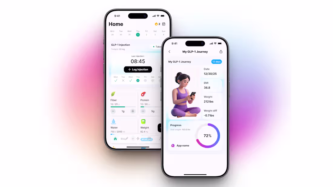 Cover image for GLP-1 treatment - app helps