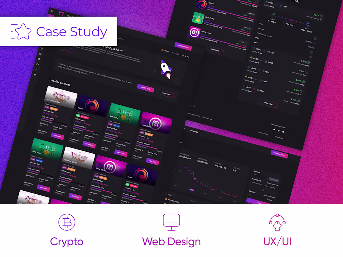 Cover image for Crypto launchpad "WolfPad"