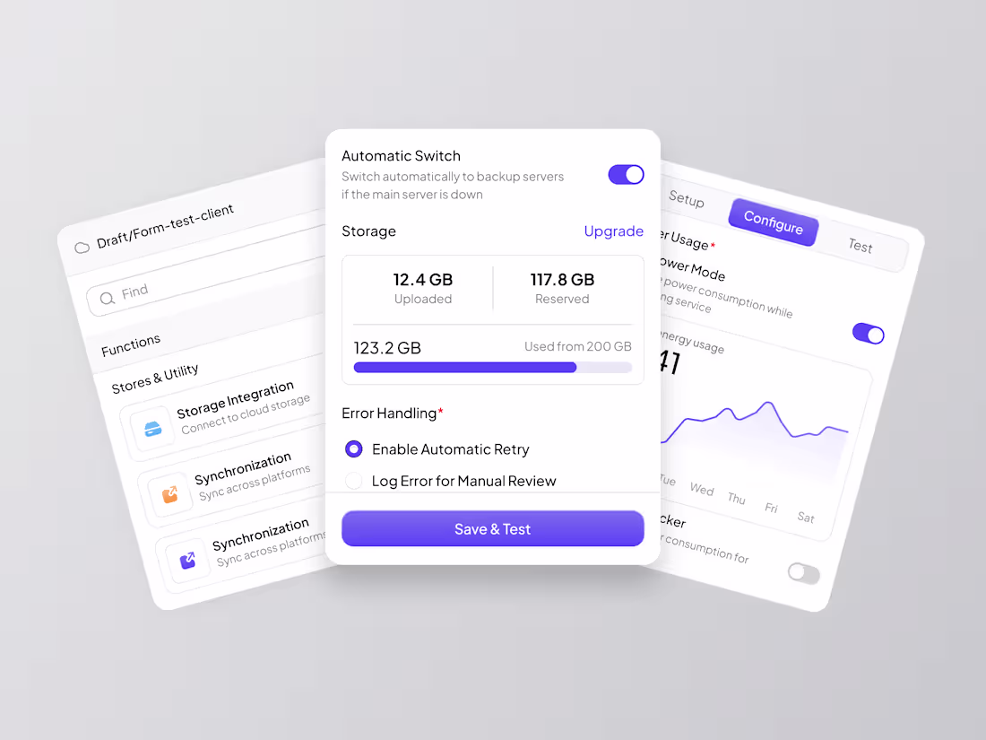 Cover image for Modern UI Design for Cloud Management System | Design Component