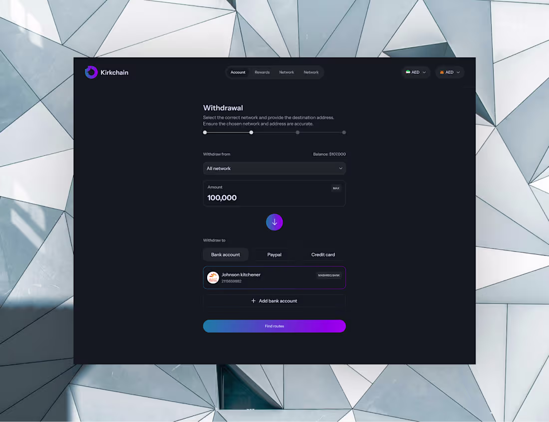 Cover image for On-Chain Abstraction Flow for Crypto Withdrawals