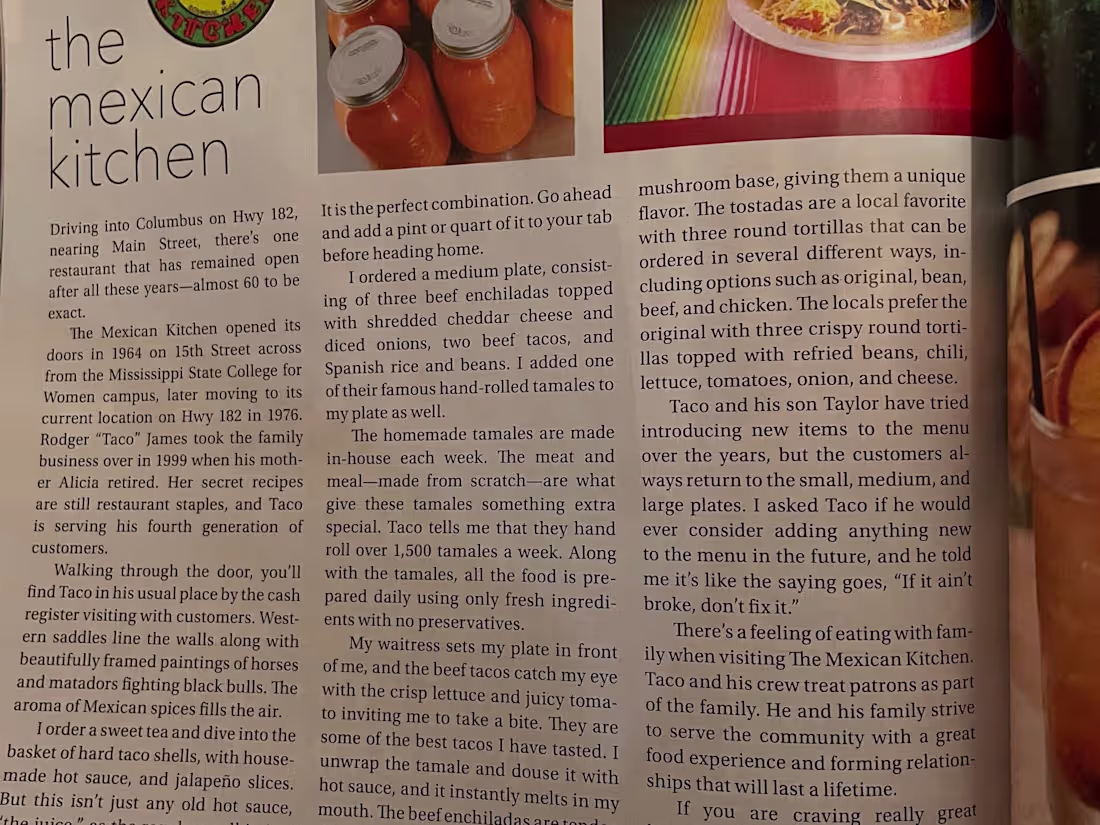 Cover image for Mississippi Magazine: Backroad Bistros 