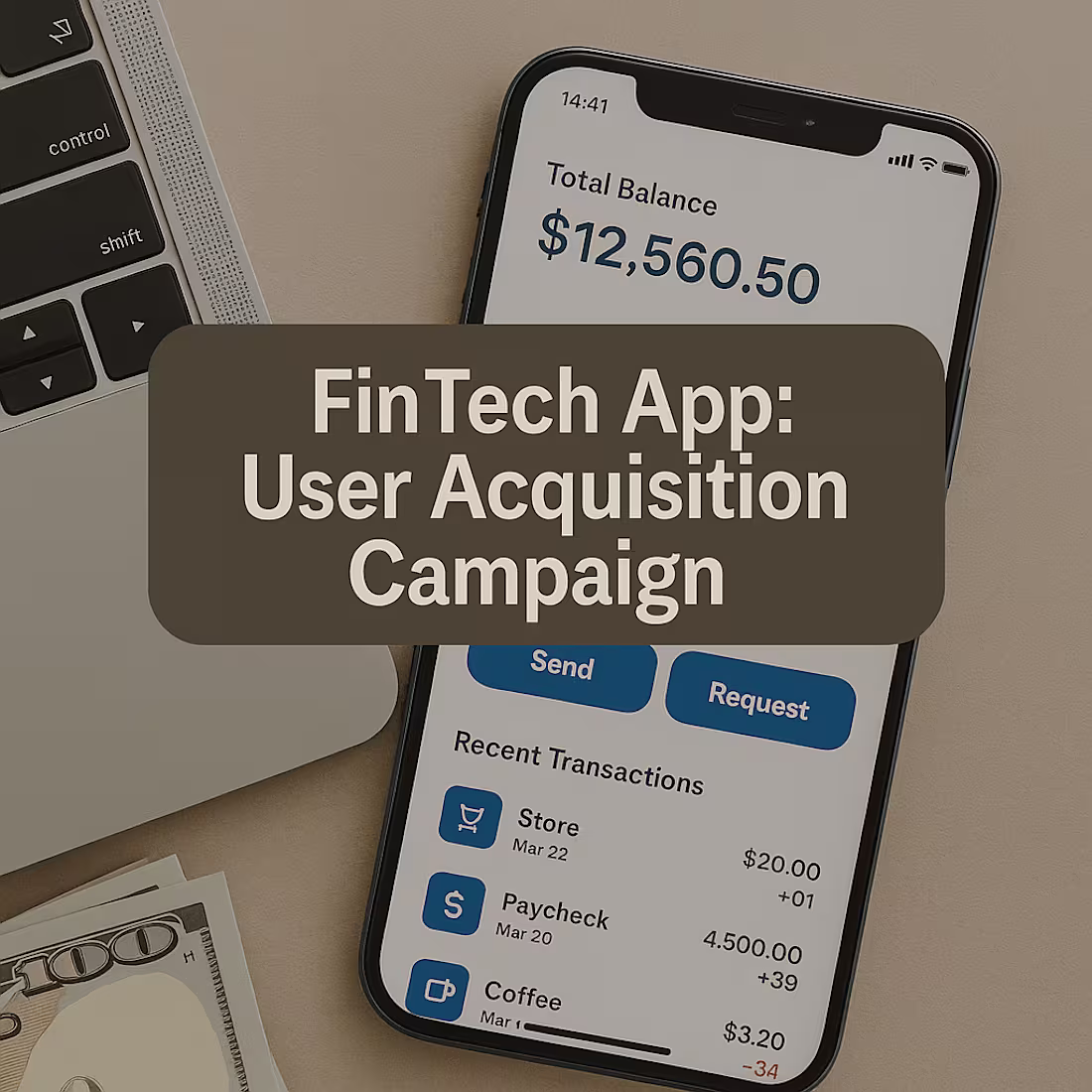 Cover image for FinTech App: User Acquisition Campaign