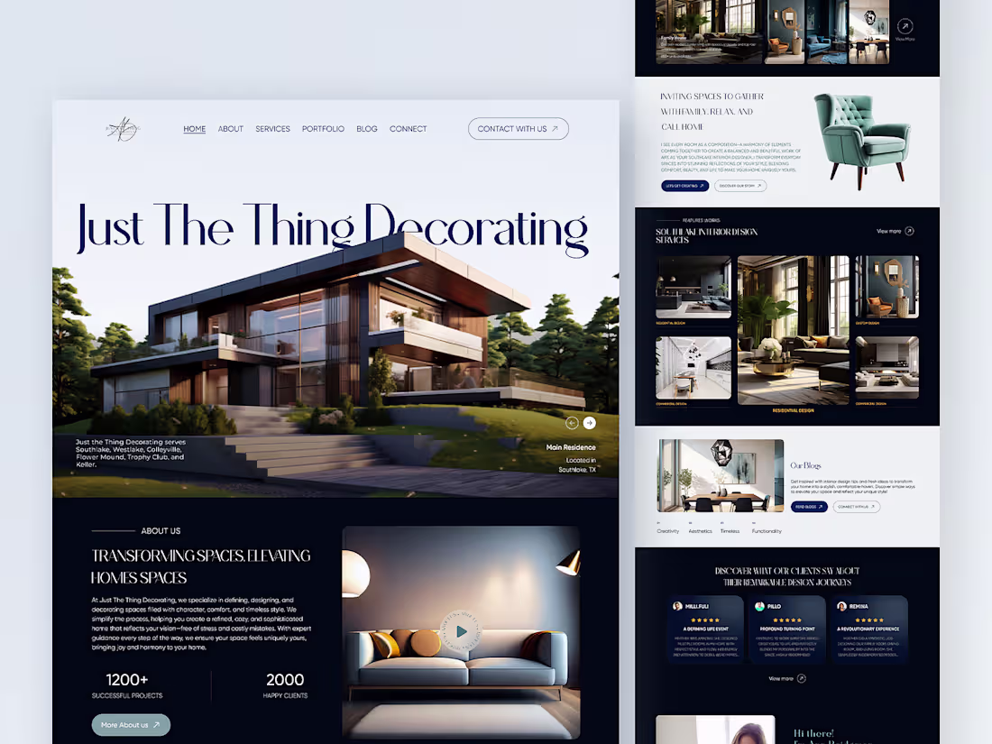 Cover image for Just The Thing Decorating: Website Redesign