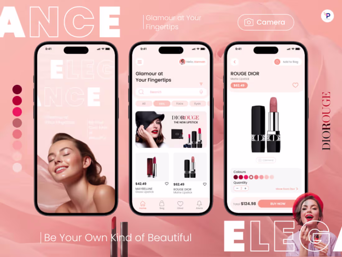 Cover image for E-commerce - Cosmetics App Ui Design