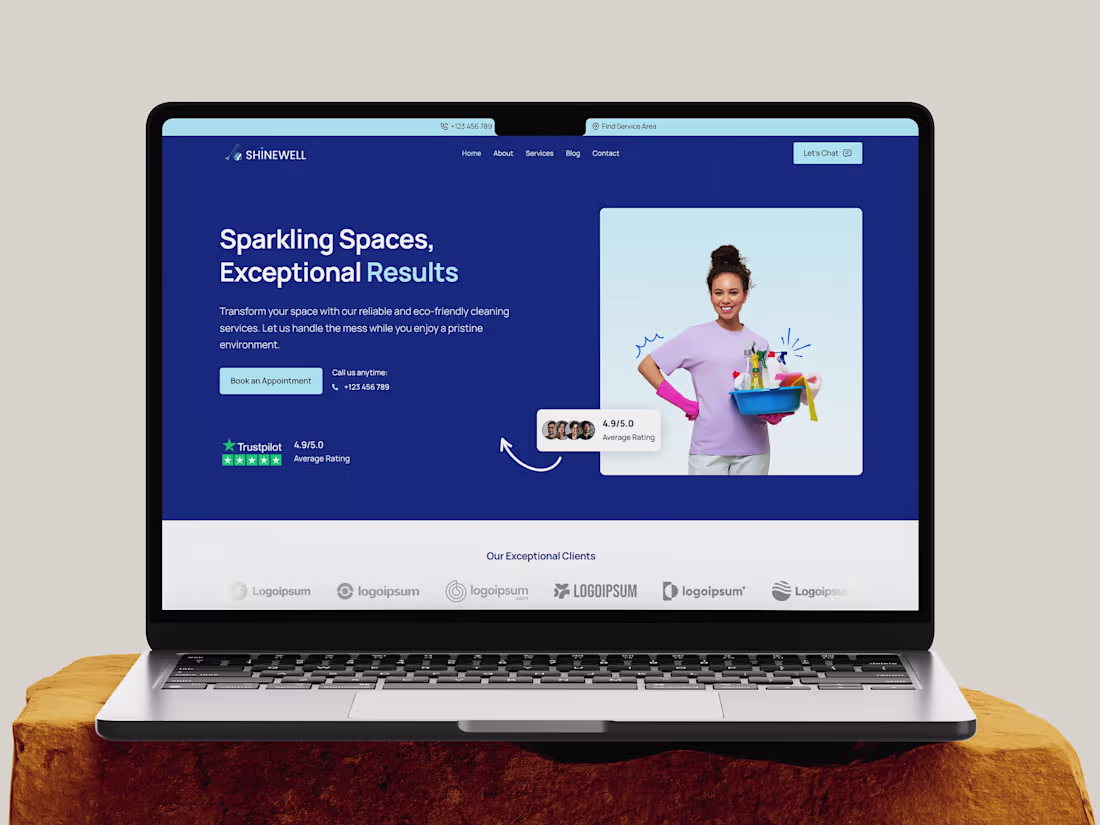 Cover image for Cleaning Service Website Design & Development