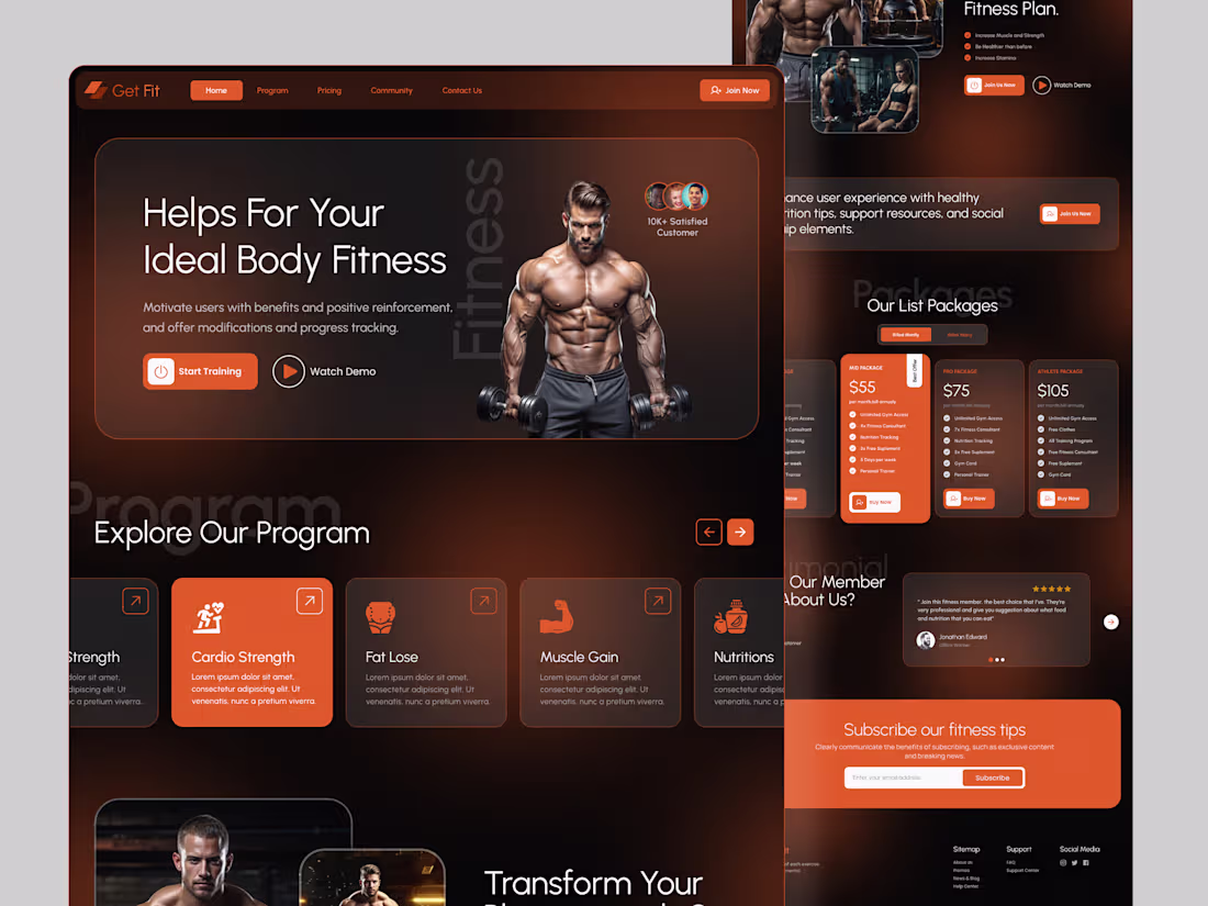 Cover image for GetFit- Gym Center