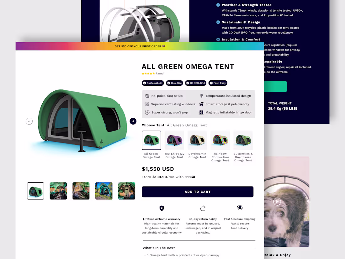 Cover image for Product Page Optimization & UX Enhancements for Good InTents