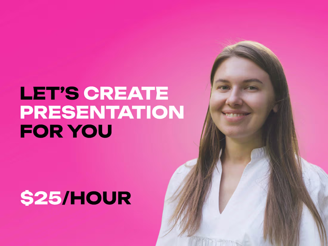 Cover image for Custom presentation with hourly rate $25