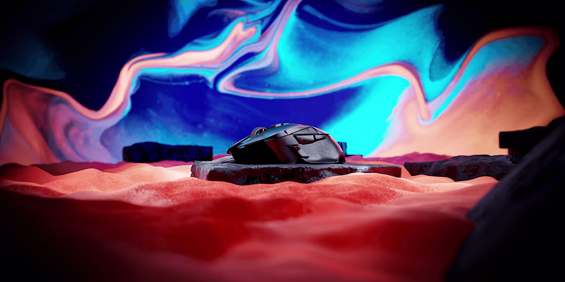 Cover image for Futuristic Gaming Mouse | 3D Product Visualization