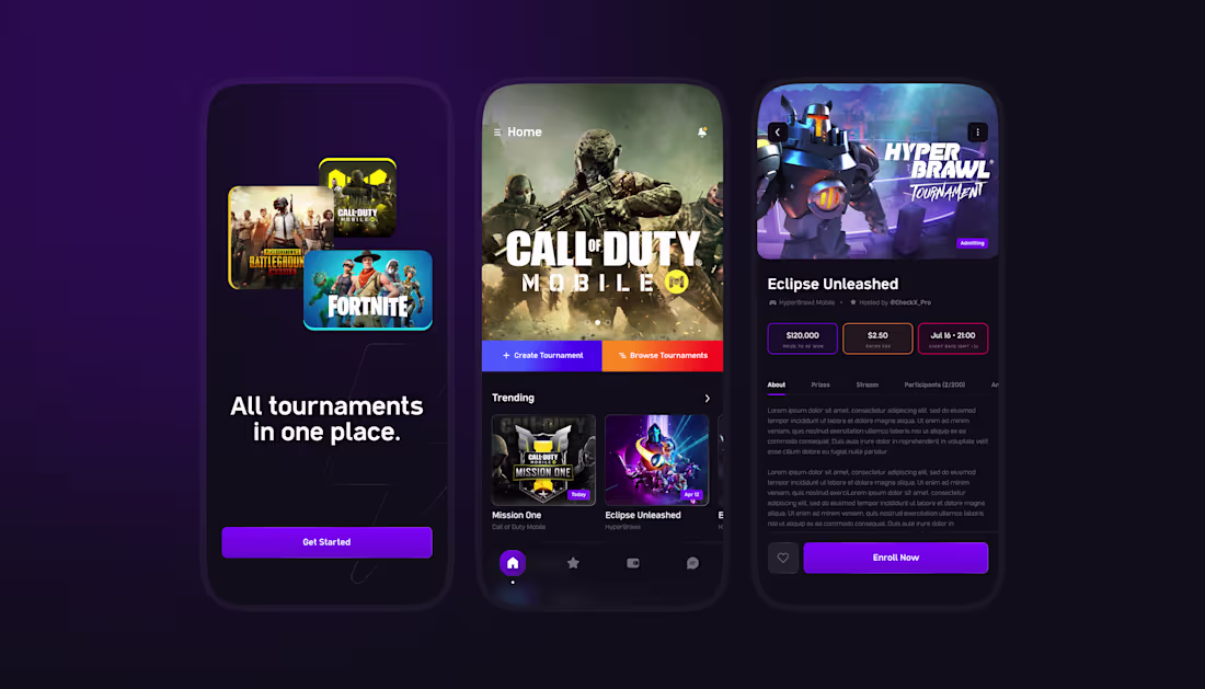 Cover image for Mobile App Design for Ignite Tournaments