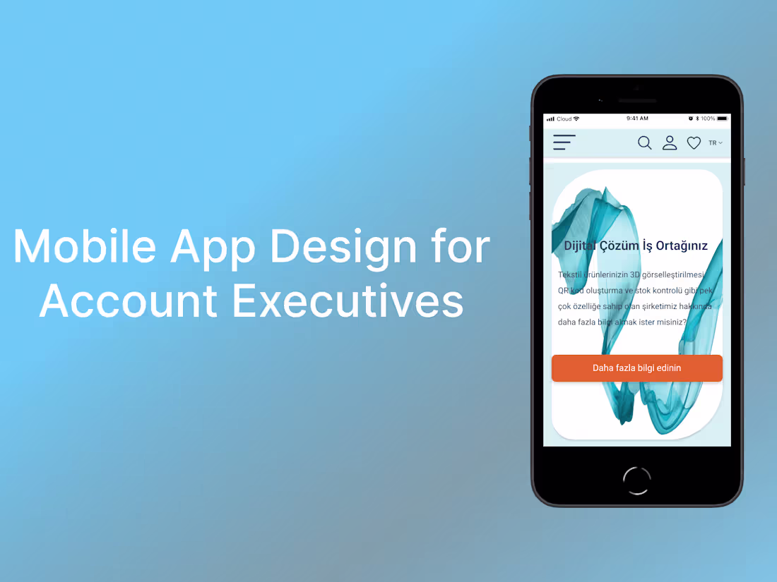Cover image for Mobile App Design for Account Executives