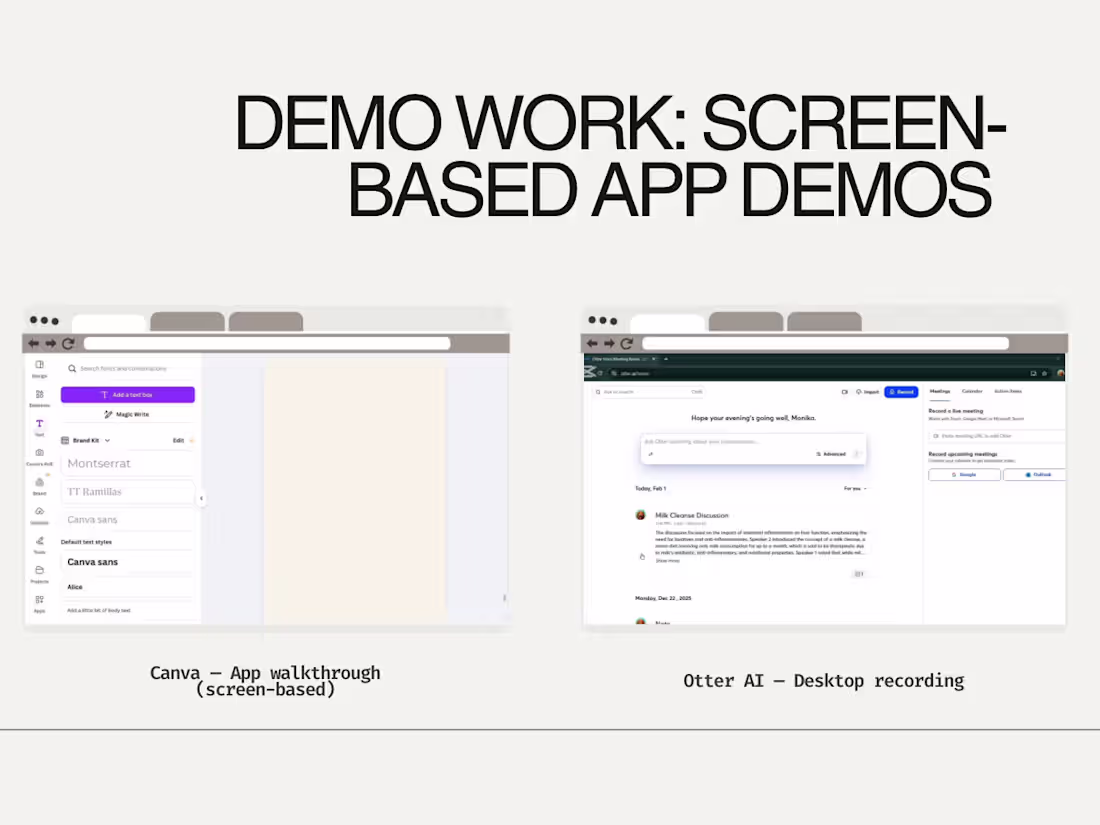 Cover image for Screen-Based App Demo Videos (Faceless UGC)
