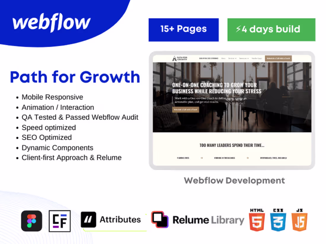 Cover image for Webflow Development Project - Path for Growth