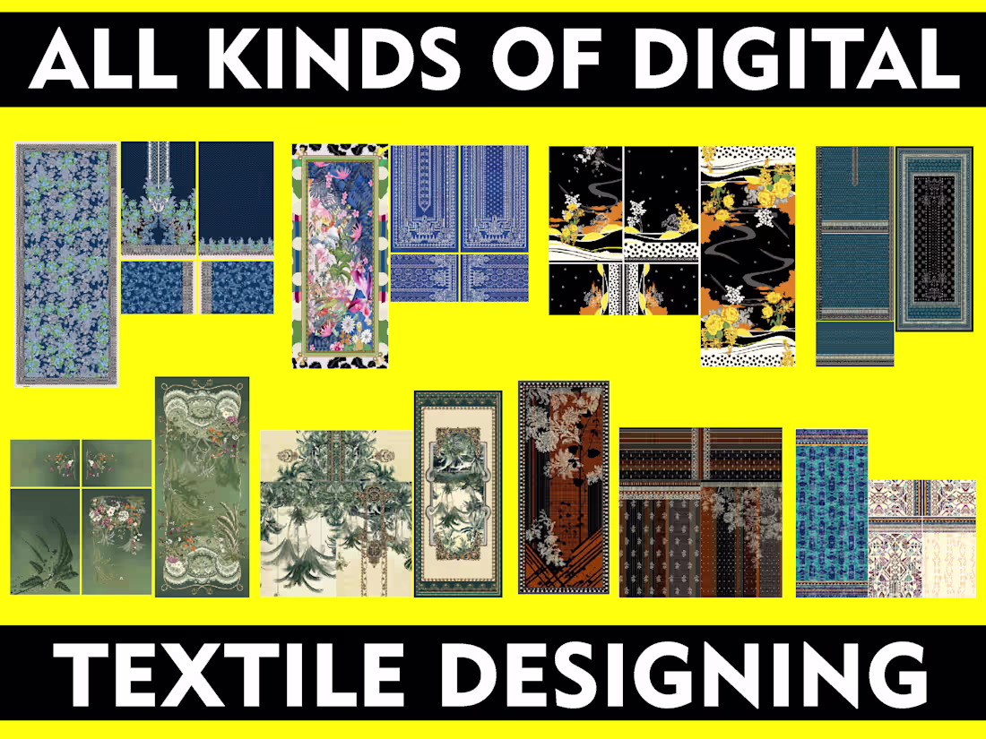 Cover image for Innovative Textile Design Projects by Owais Ahmed