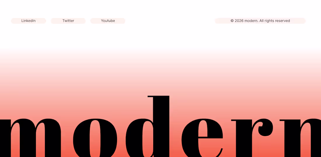 Cover image for Modern SaaS footer design