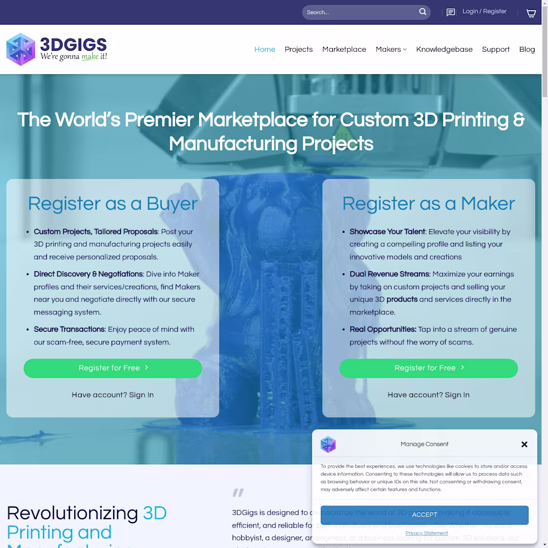 Cover image for 3DGigs.com