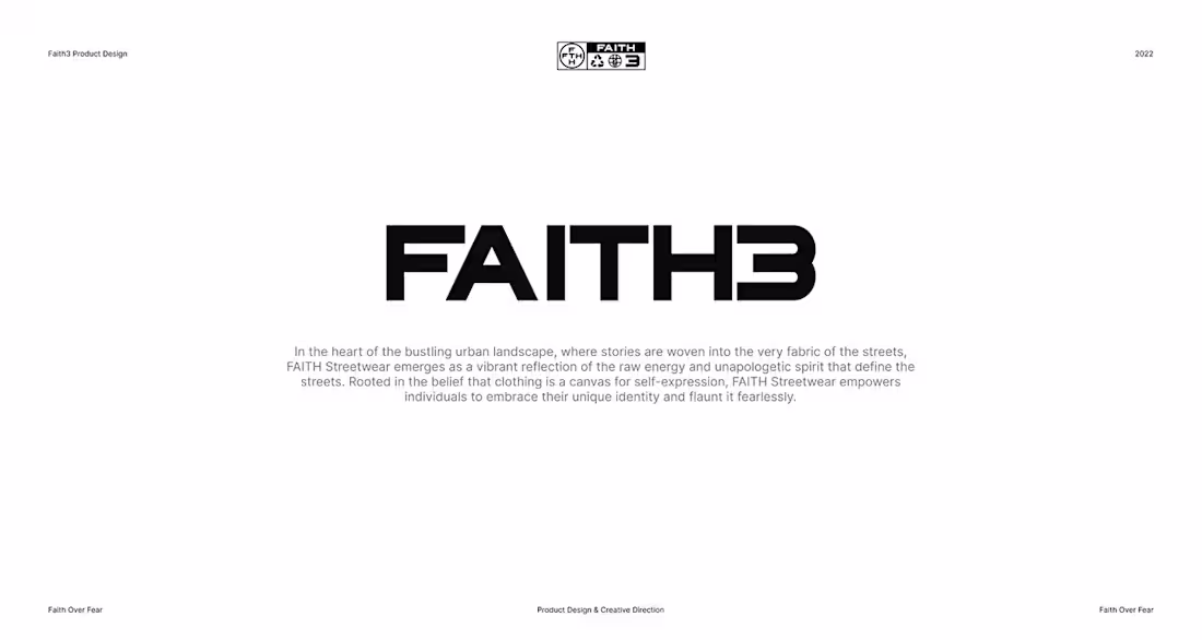 Cover image for Branding & Packaging Design: FAITH3 - Fashion Apparel Brand