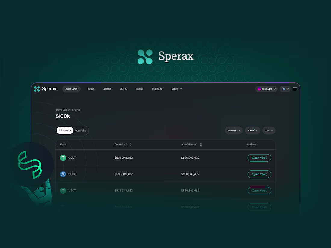 Cover image for Sperax DeFi Platform Redesign
