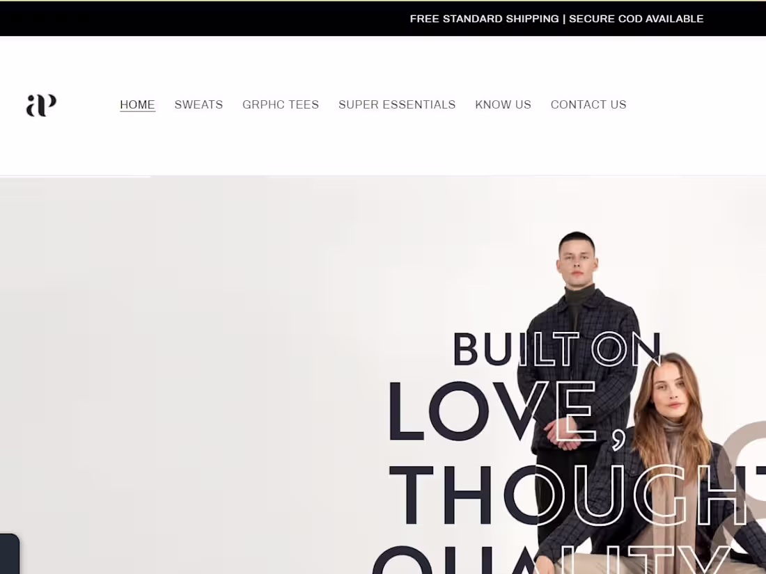 Cover image for Premium clothing Website that stands out and endures.