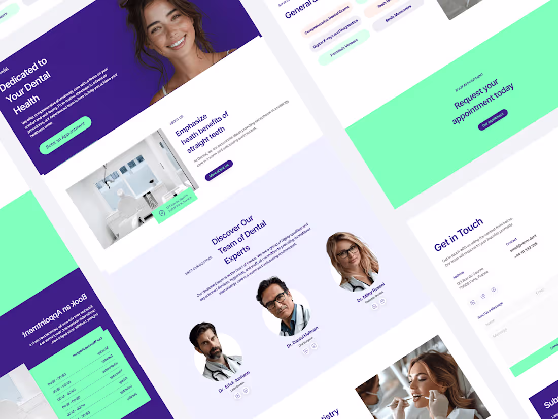 Cover image for Dental Clinic Website Design- Concept