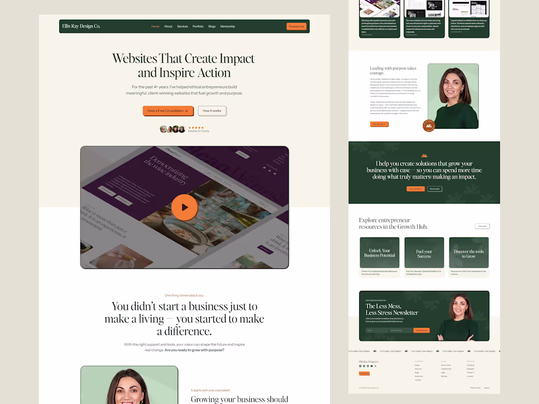 Cover image for Website Redesign for Ellis Ray Design Co.